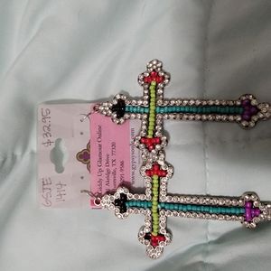 Cross earrings